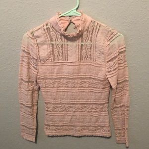 Pink Lace Top
